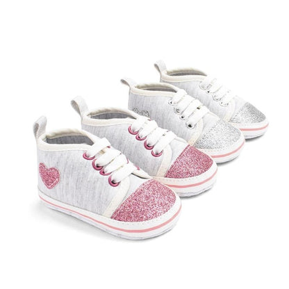 Glitter Hearts Sneakers