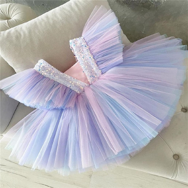 Bow Tulle Party Dress