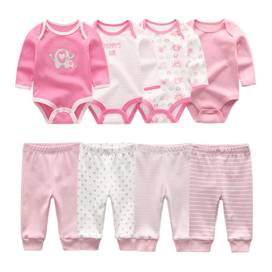 Kit 8 Pieces baby girl prints