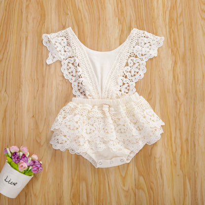 Children's Bodysuit Lace Skirt