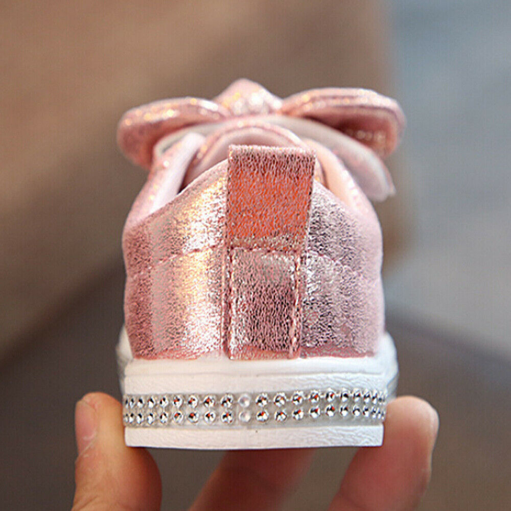 Children's Feminine Shiny Sneakers