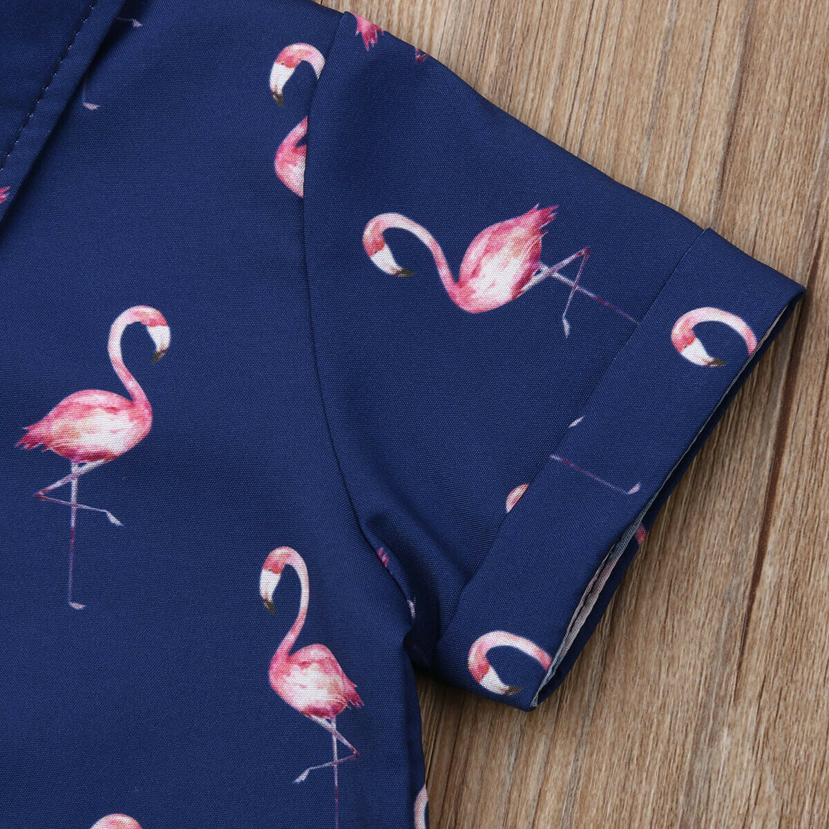 2PCS Set Flamingo  T-shirt+Shorts