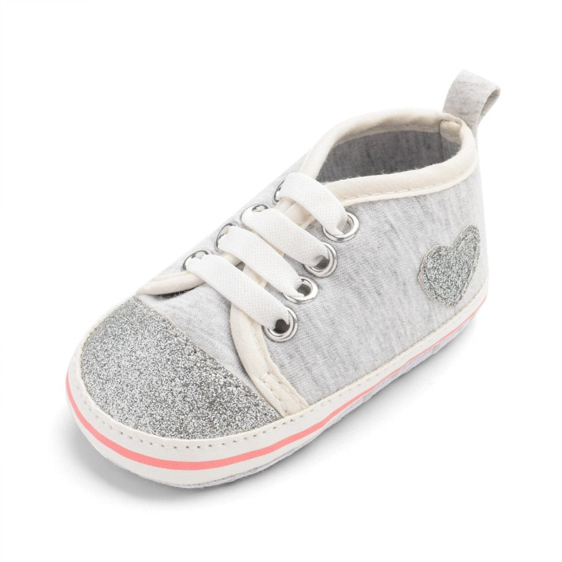 Glitter Hearts Sneakers