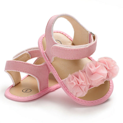 Sandal for baby girl with flowers