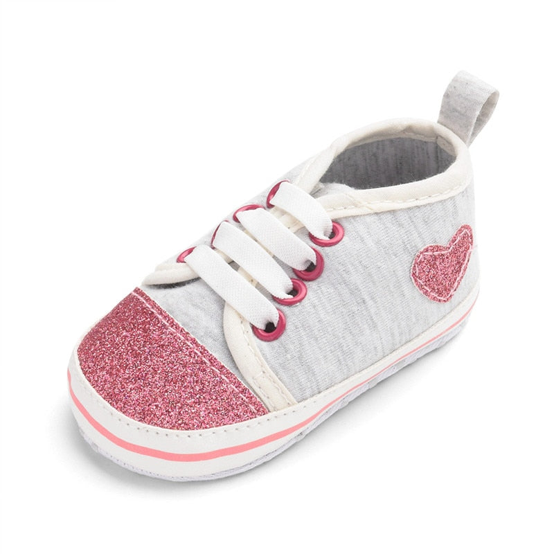 Glitter Hearts Sneakers