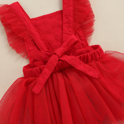 Children's Bodysuit Red + Bow