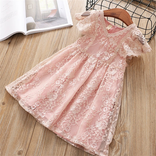 Children's Floral Lace Dress