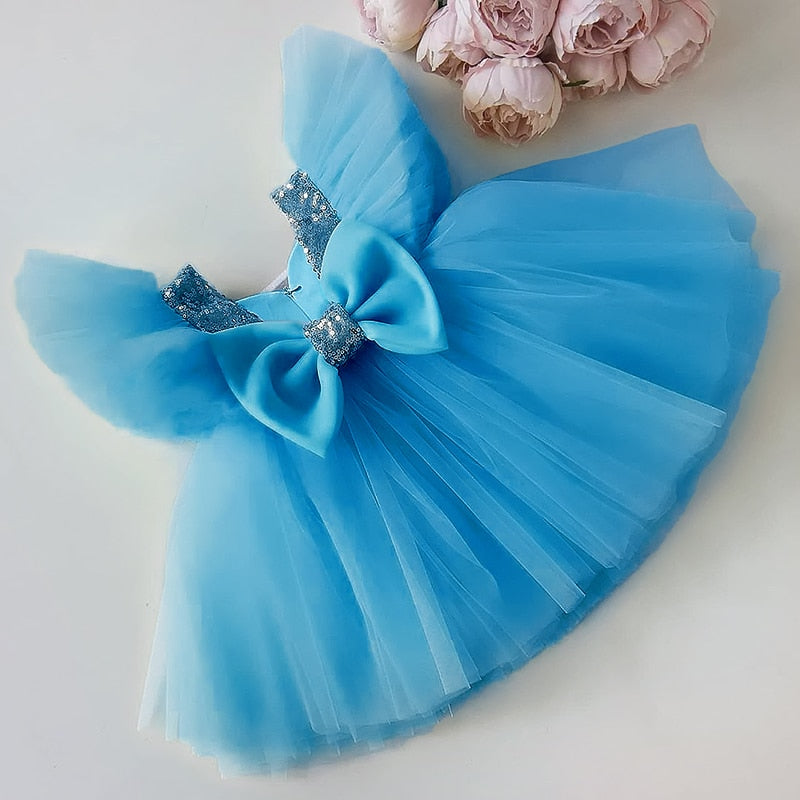 Bow Tulle Party Dress