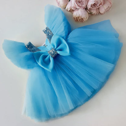 Bow Tulle Party Dress