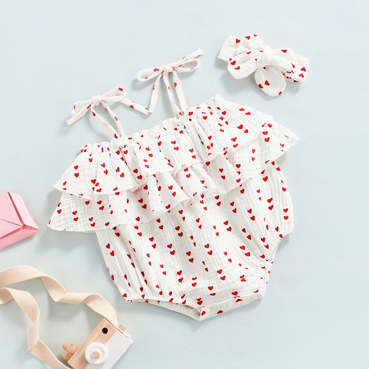 Children's Bodysuit Hearts + Belt