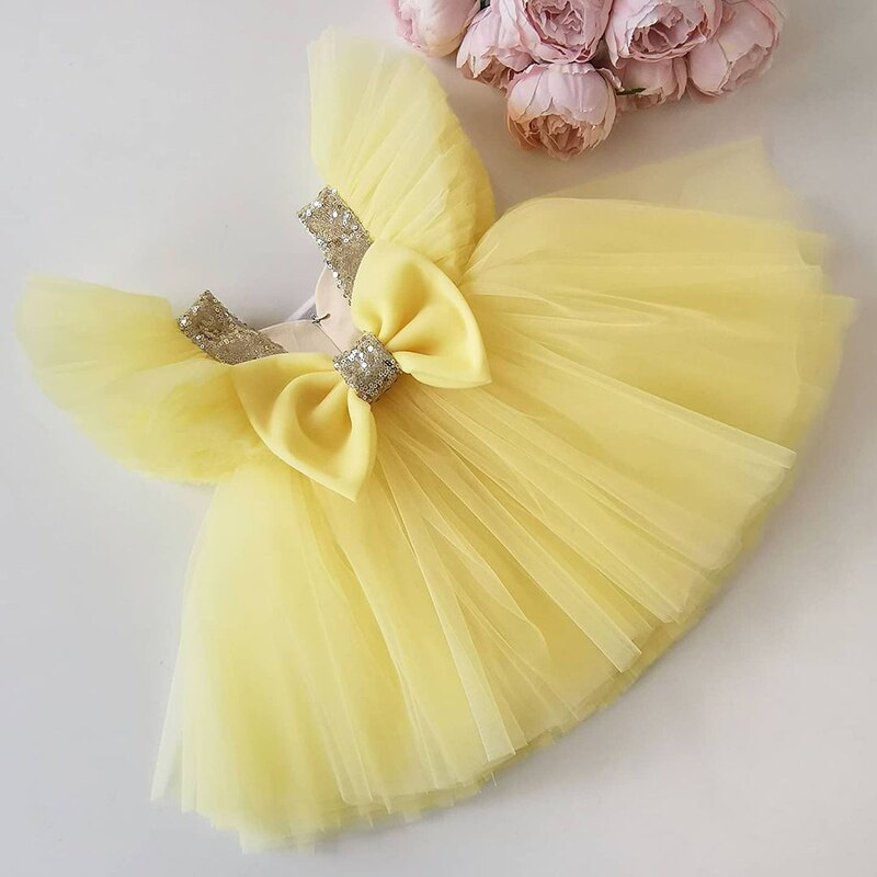 Bow Tulle Party Dress