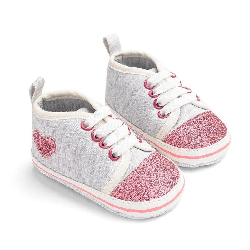 Glitter Hearts Sneakers