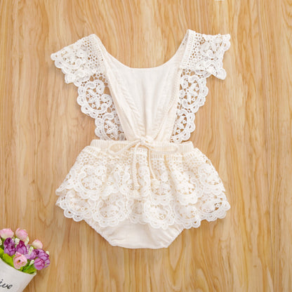 Children's Bodysuit Lace Skirt