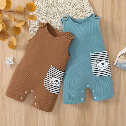 Bear Pocket Jumpsuit / Overalls