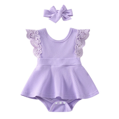 Candy Colors Romper + Headband Set