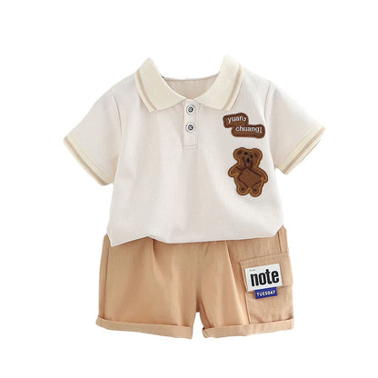 Bear Polo Collar Children's Set