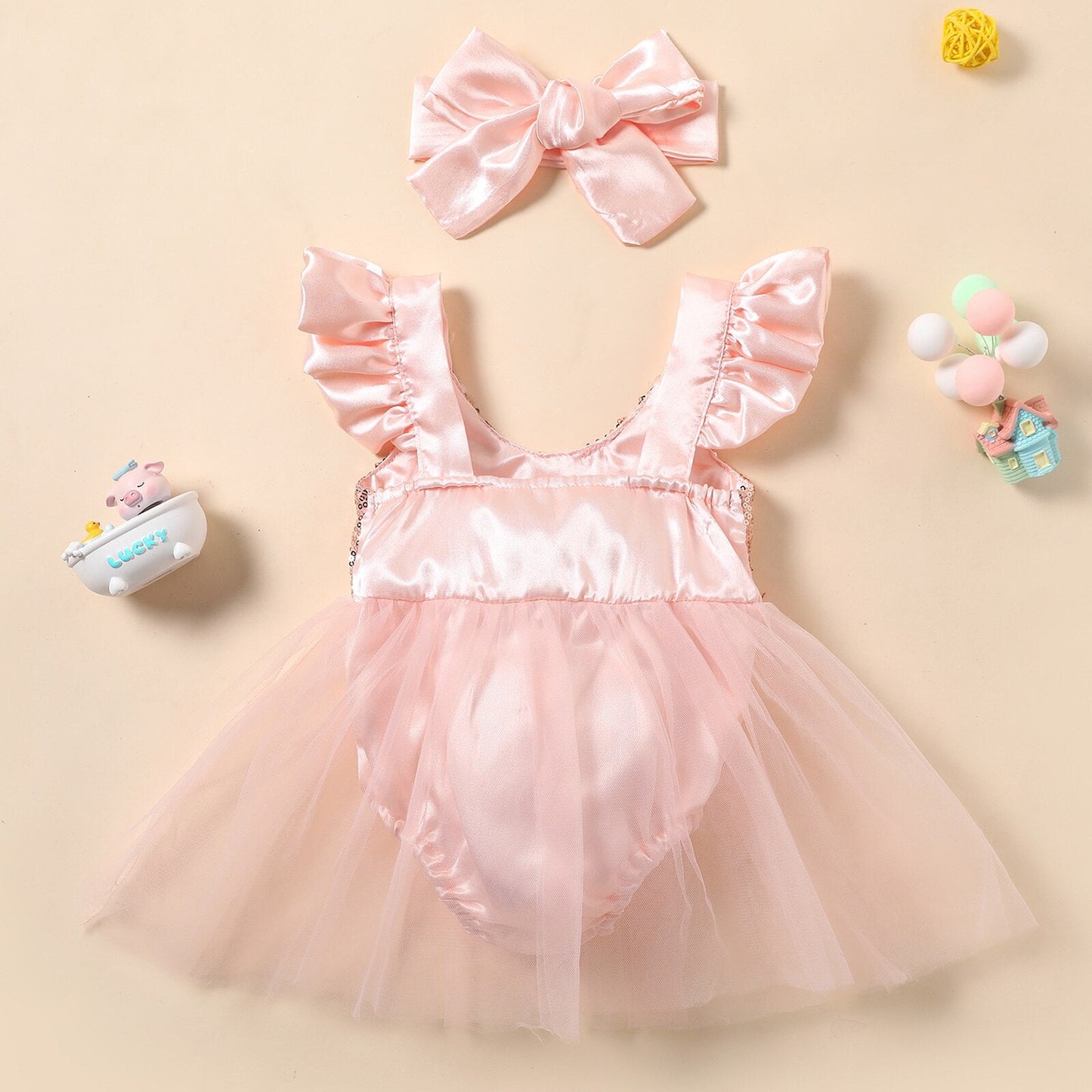 Bodysuit Tulle  Dress + Bow