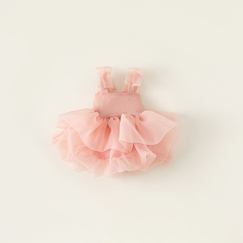 Elastic and Tulle Children's Dress