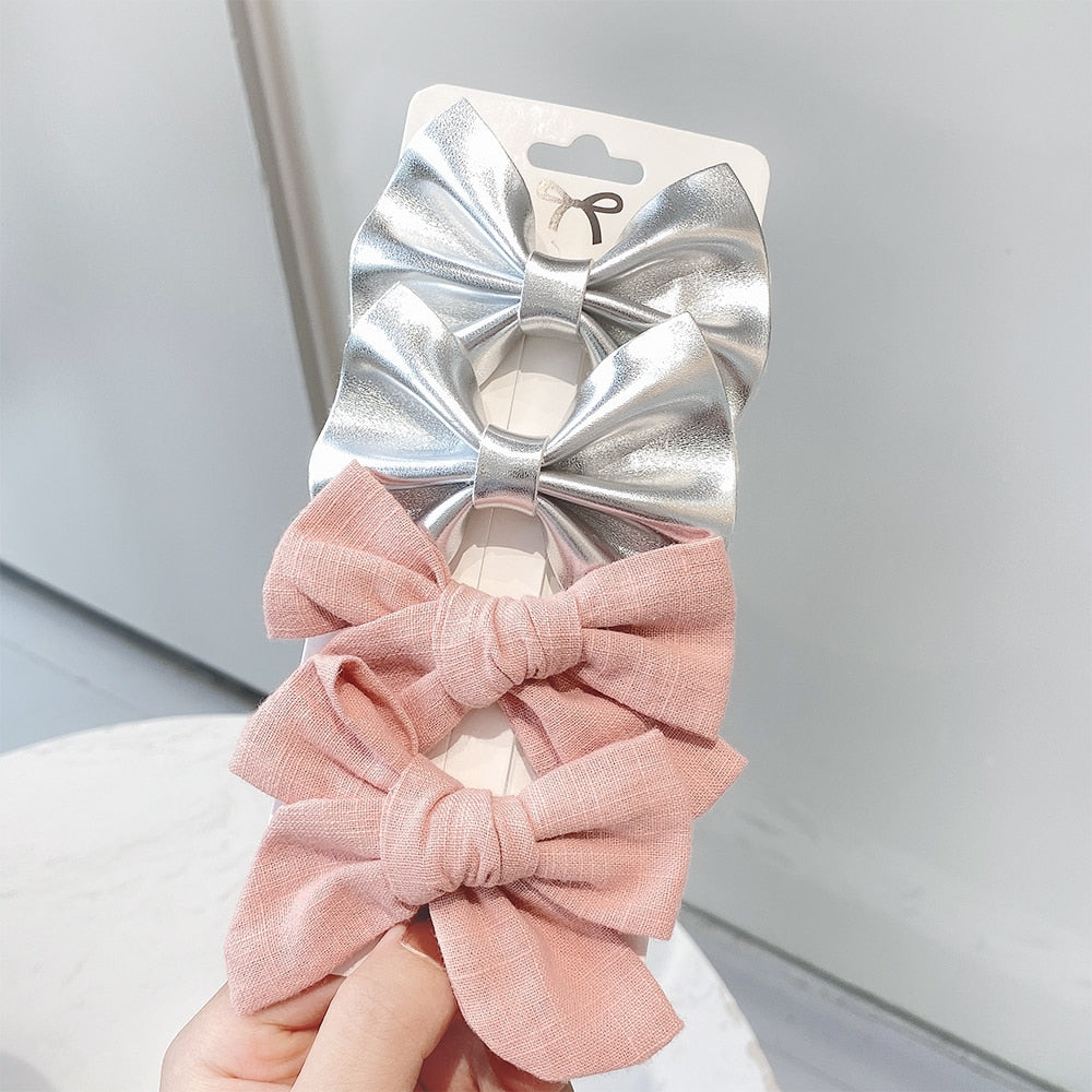 4Pcs/set Emily Hair Bows Clips