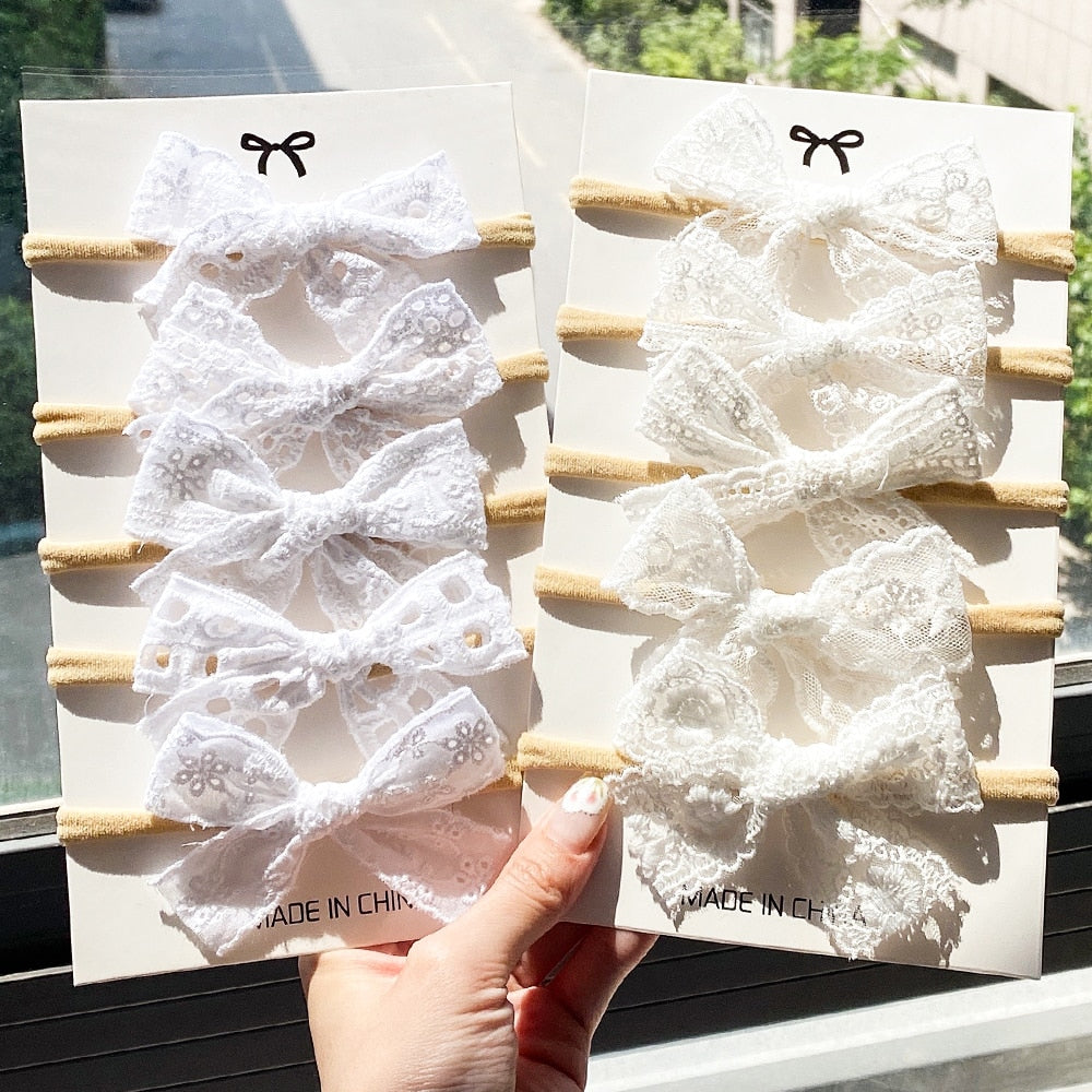 1 Pcs Lace Kids Bows Headbands