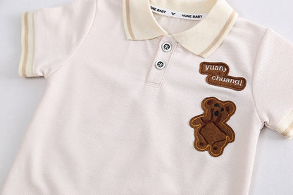 Bear Polo Collar Children's Set