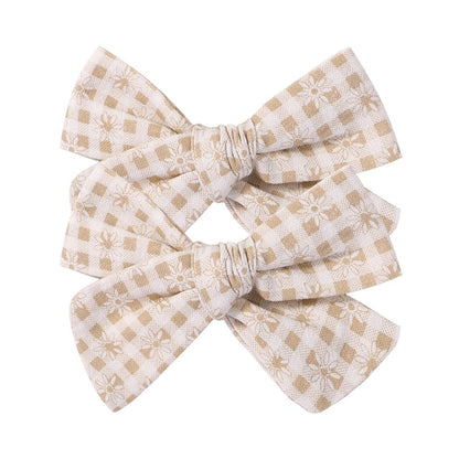 2Pcs/Set  Emma Bowknot Hair Clips