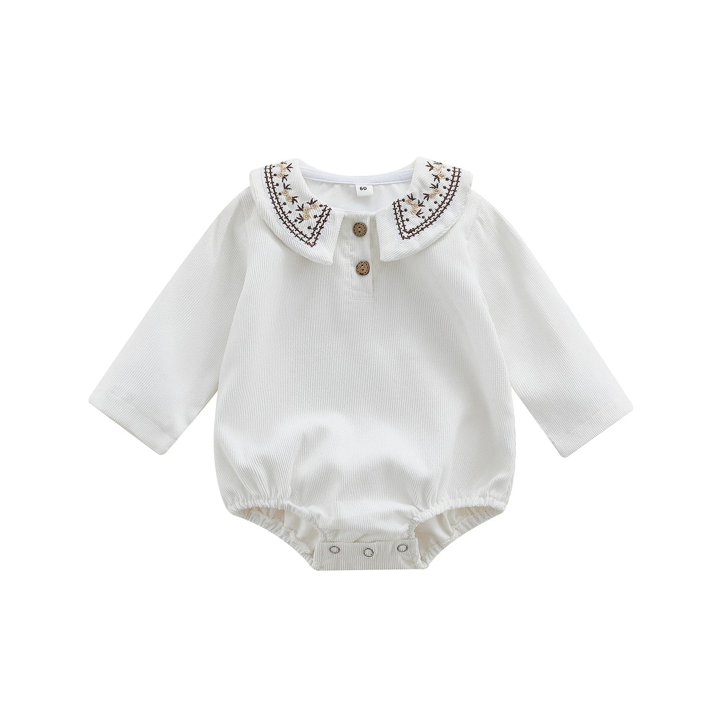 Bodysuit Embroidered Collar