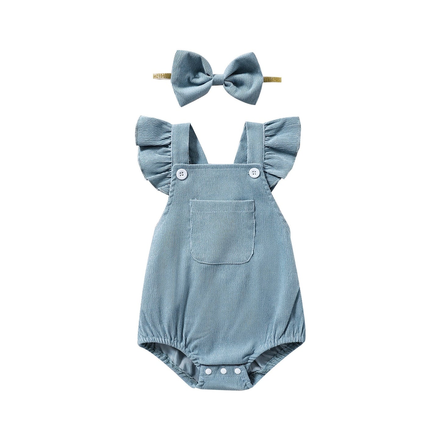 Children's Blue and Pink Bodysuit + Belt