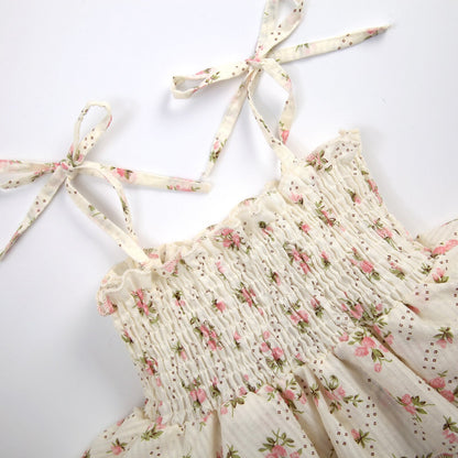 Children's Bodysuit Ruffles Flowers