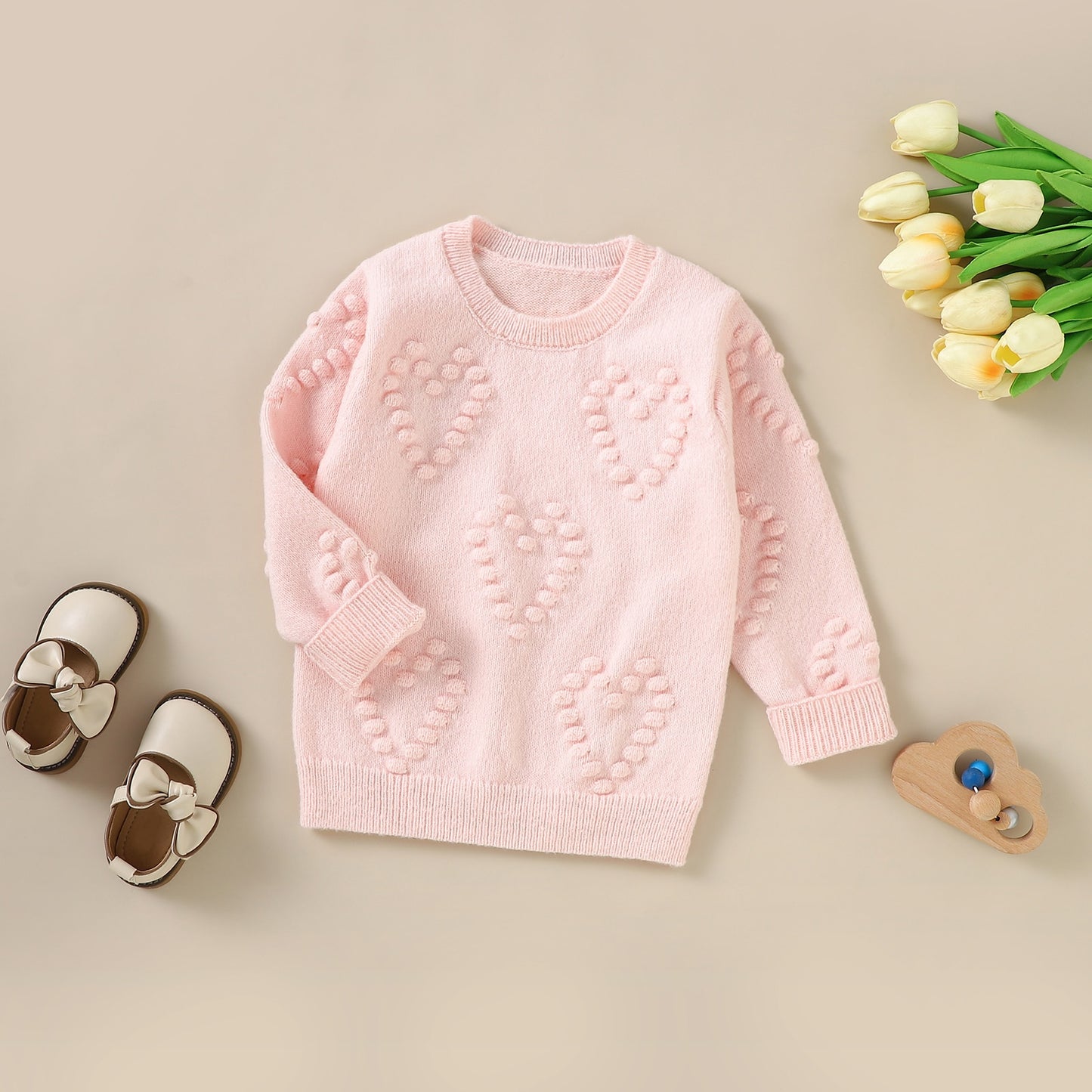 Children's sweater with heart