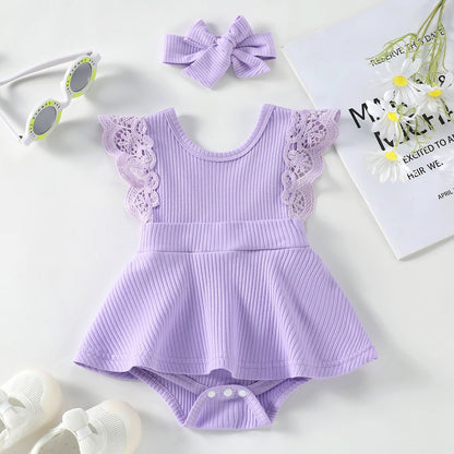 Candy Colors Romper + Headband Set