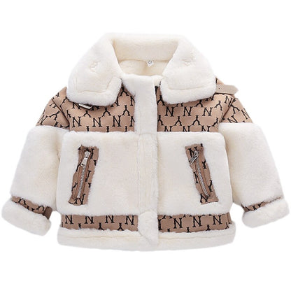 Children's Jacket Autumn Winter Leather