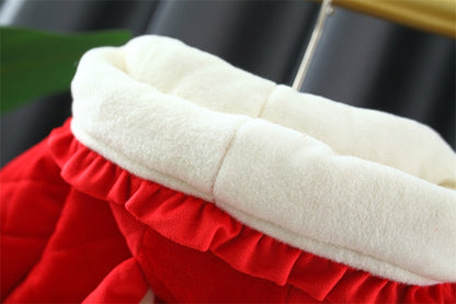 Hooded Coats Big Ears Cotton Padded Velvet Warm