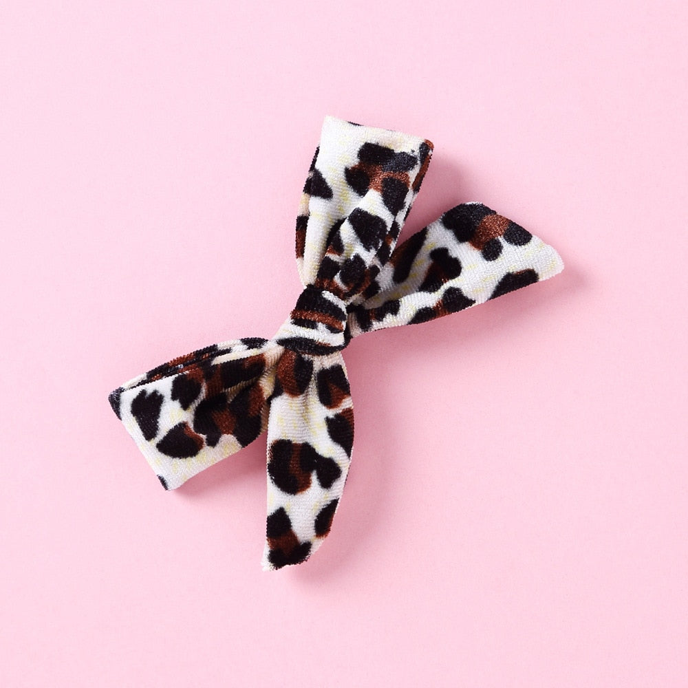 Animal Print Bow