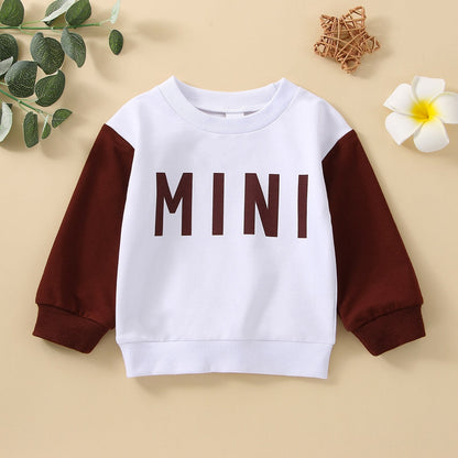 Brown and White Children's Sweatshirt