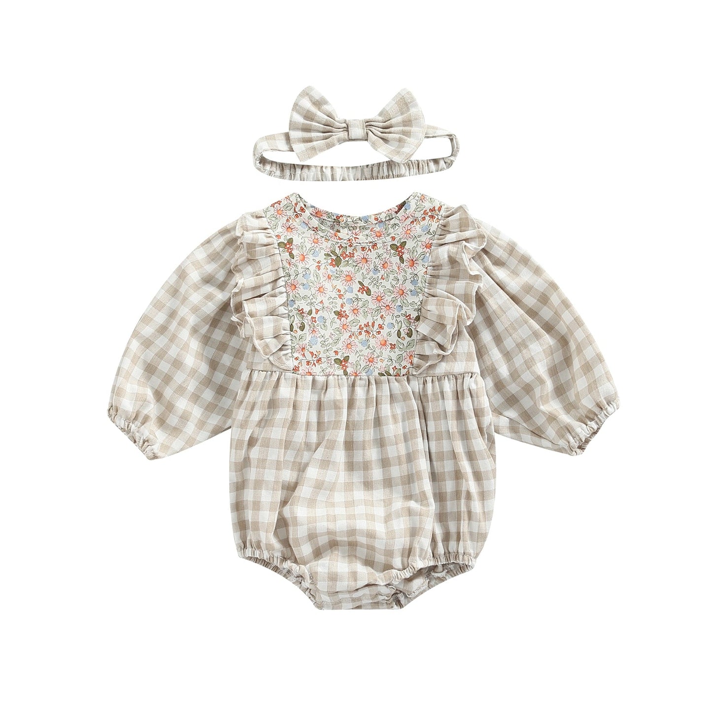 Children's Bodysuit Chess + Hairband