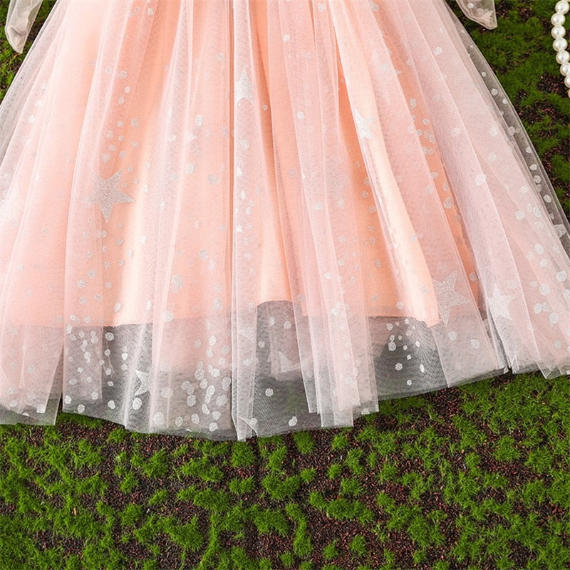 Children's Dress Straps Bow Tulle