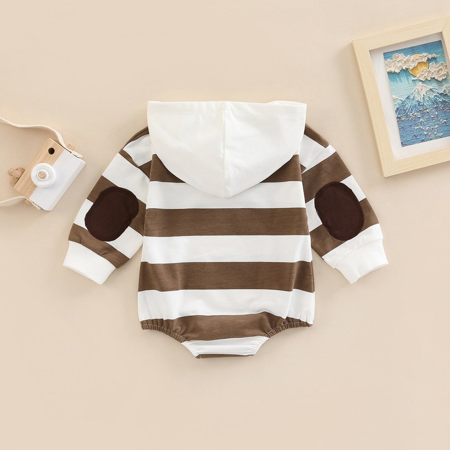 Children's Bodysuit Stripes with Hood