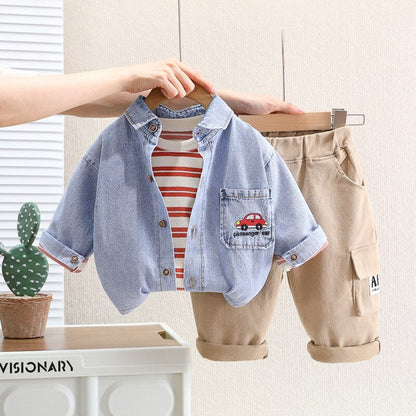 Children's 3 Piece Set with Jeans Jacket