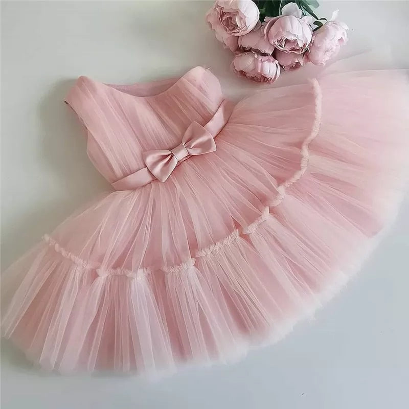 Princess tiered Dress with one strap