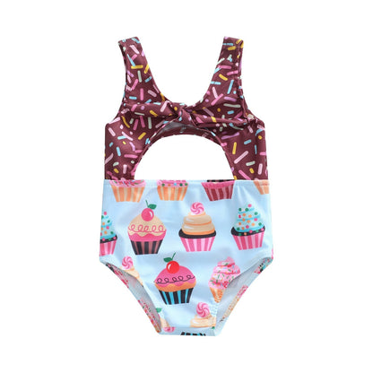 Biscuit/Cake Print  Swimwear 1-6Years