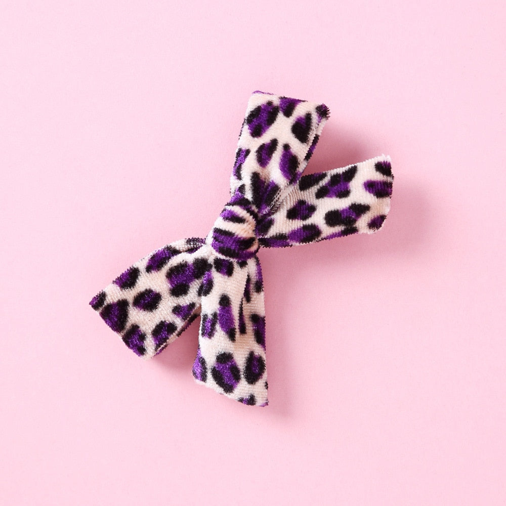 Animal Print Bow