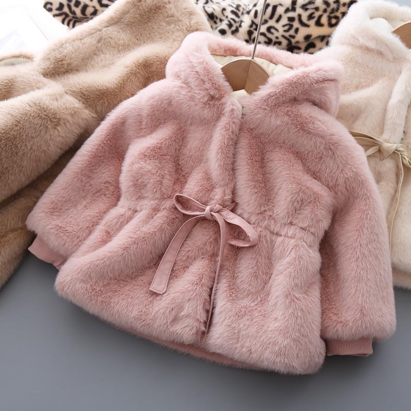 Children Coat Fake Fur Soft Velvet