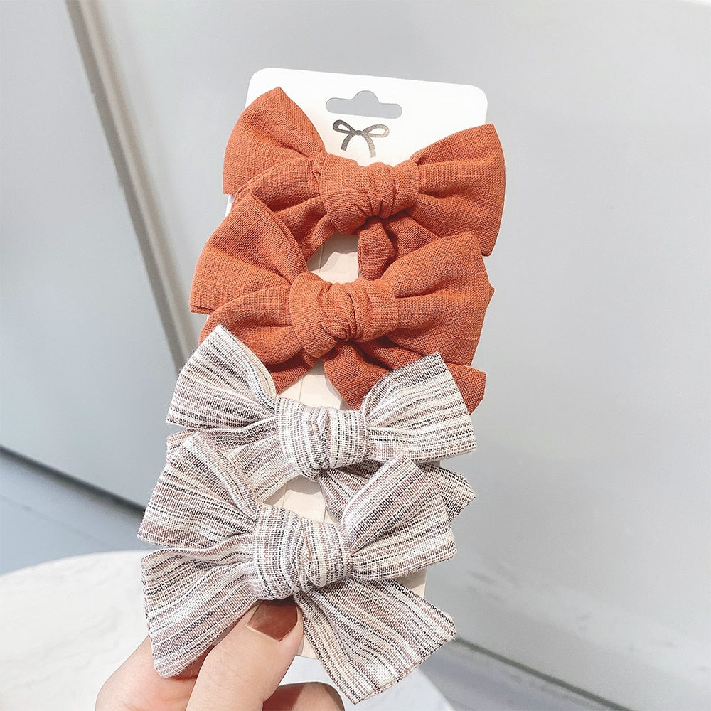 4Pcs/set Emily Hair Bows Clips