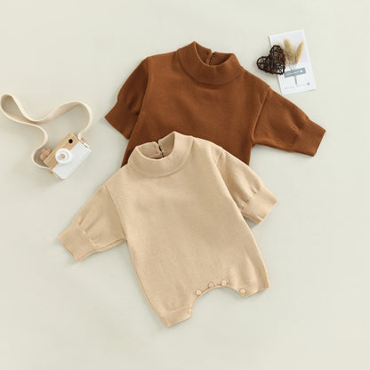 Beige and Brown Children's Jumpsuit