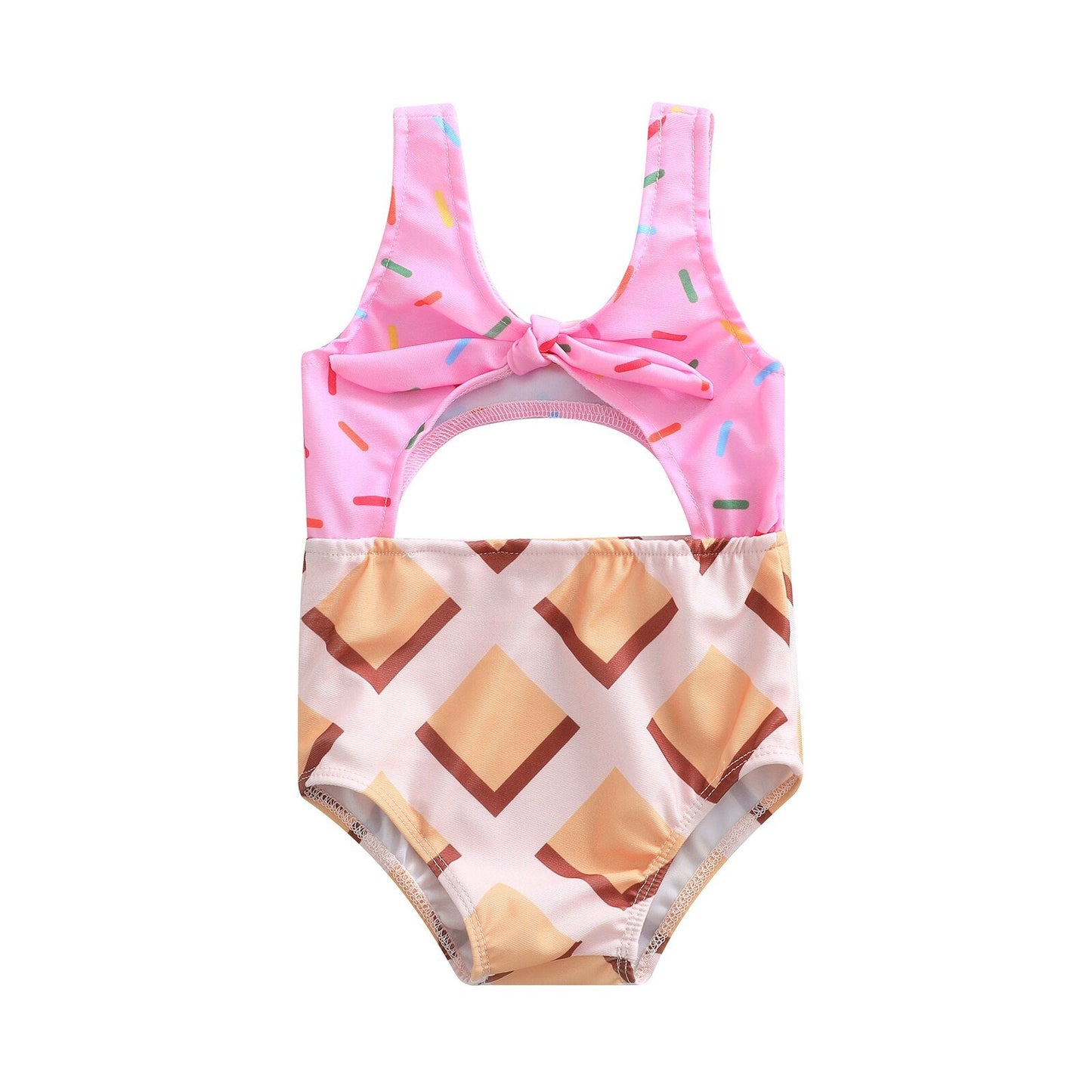 Biscuit/Cake Print  Swimwear 1-6Years