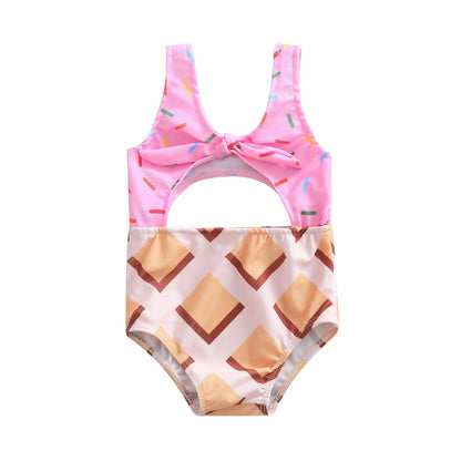 Biscuit/Cake Print  Swimwear 1-6Years