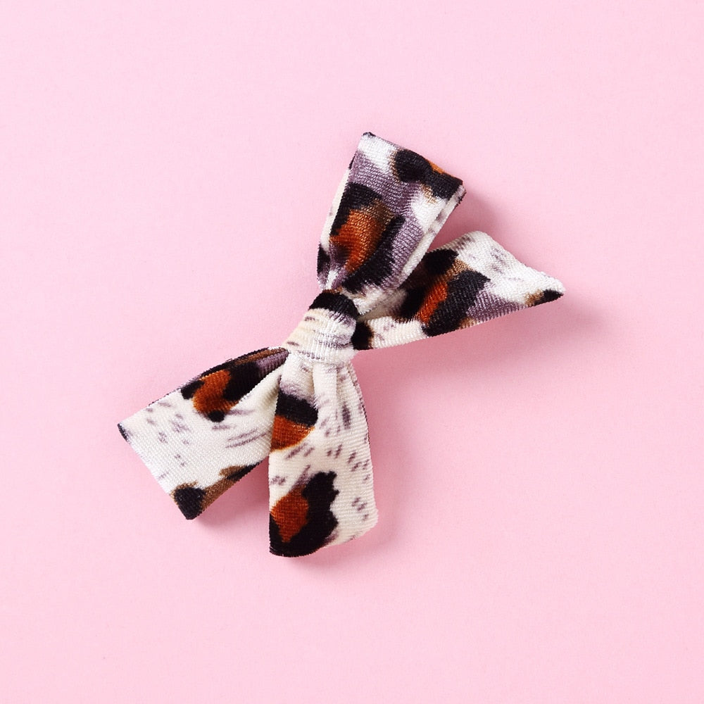 Animal Print Bow