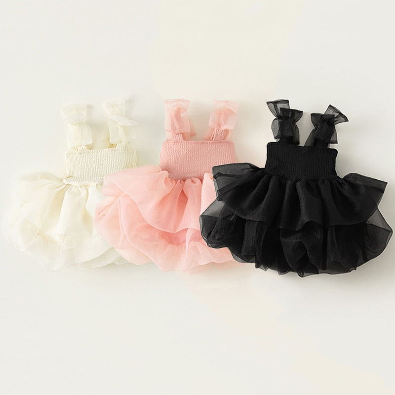 Elastic and Tulle Children's Dress