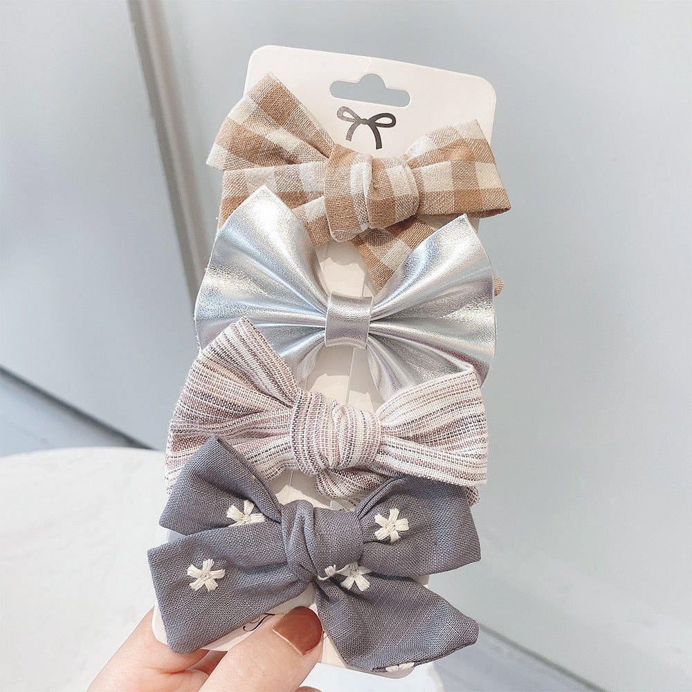 4Pcs/set Emily Hair Bows Clips